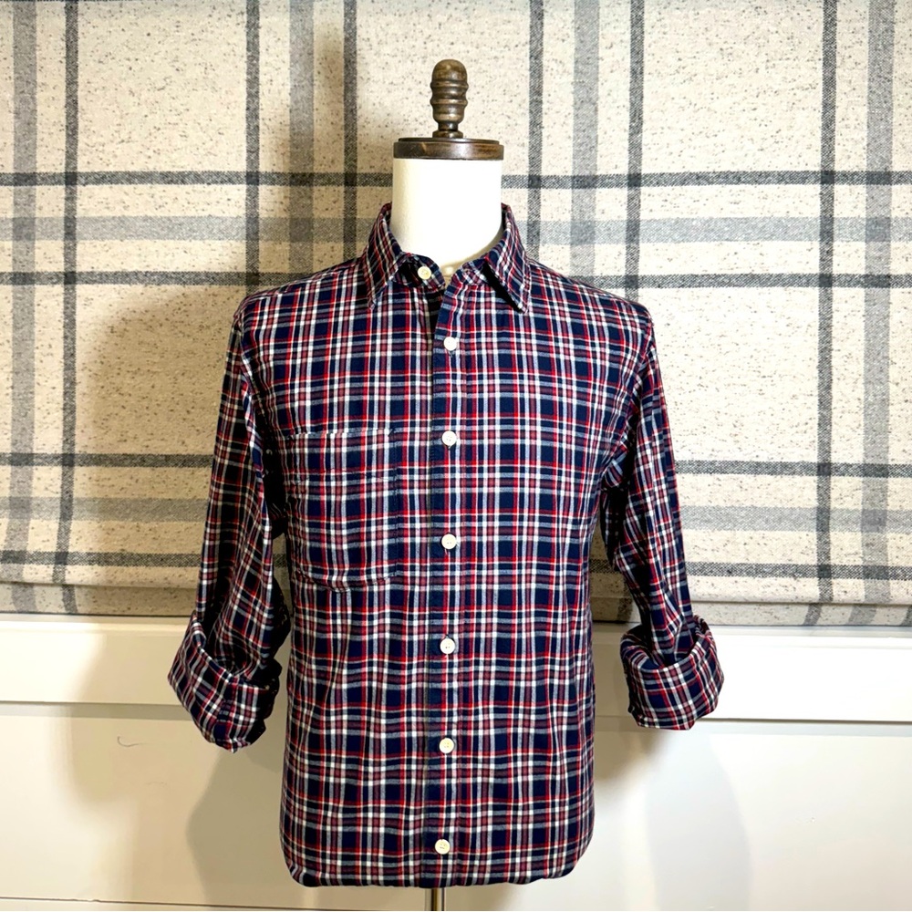 Men’s Vintage Billy Reid LS Flannel Button Down Shirt. Size Medium. - Picture 1 of 7